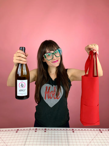 Wine Tote PDF Digital Pattern Download